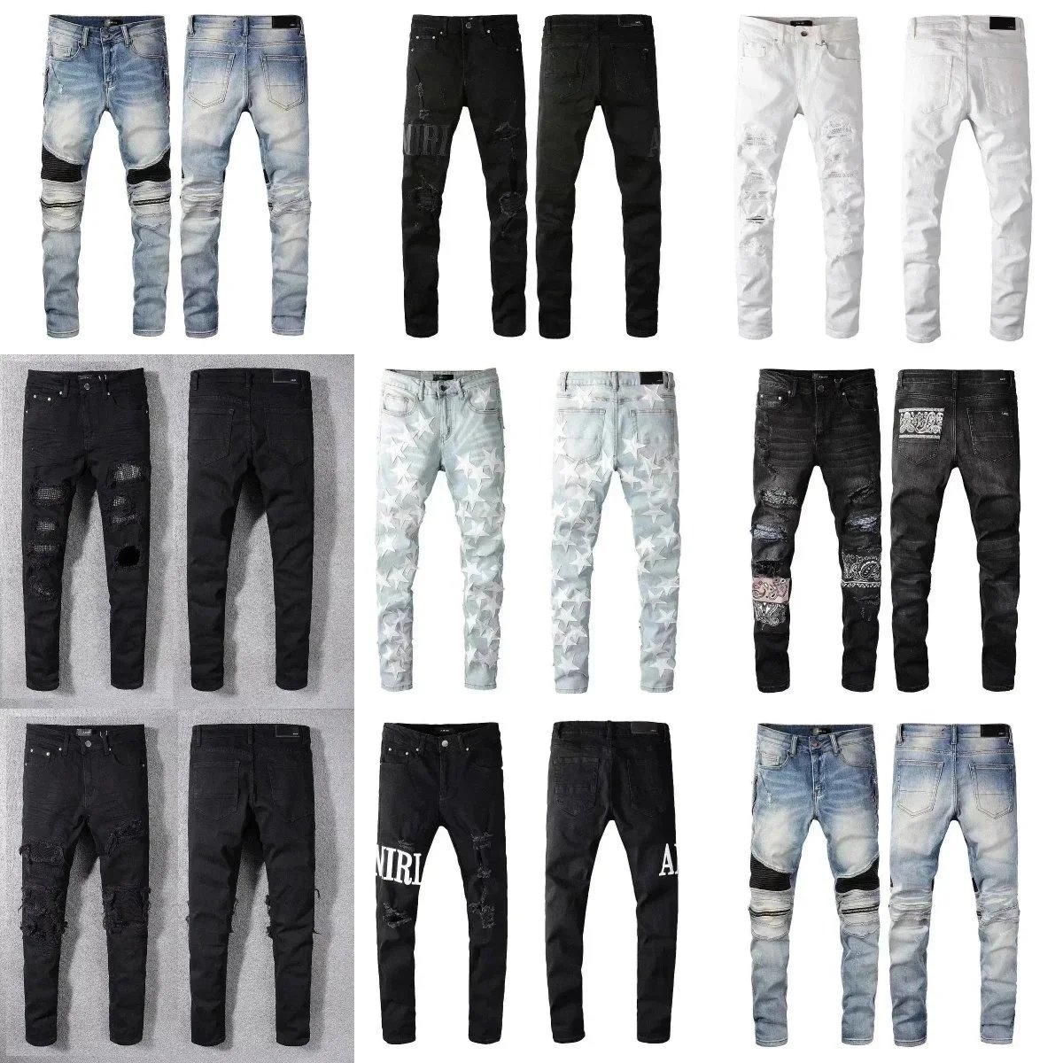 Biker Denim Jeans [38 styles]