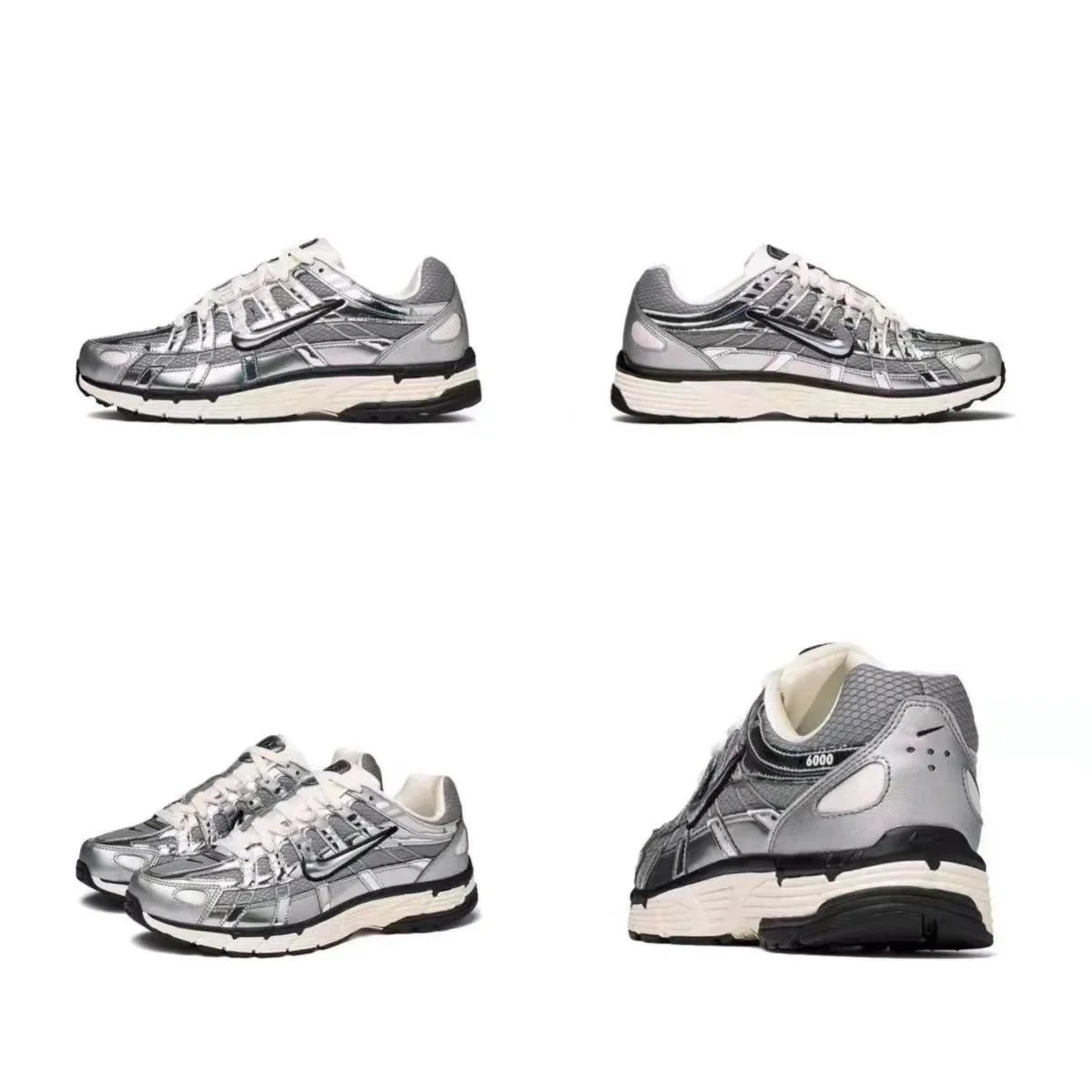 Nike Zoom Vomero 5 R5-16 Silver Gray Running Shoes - 3