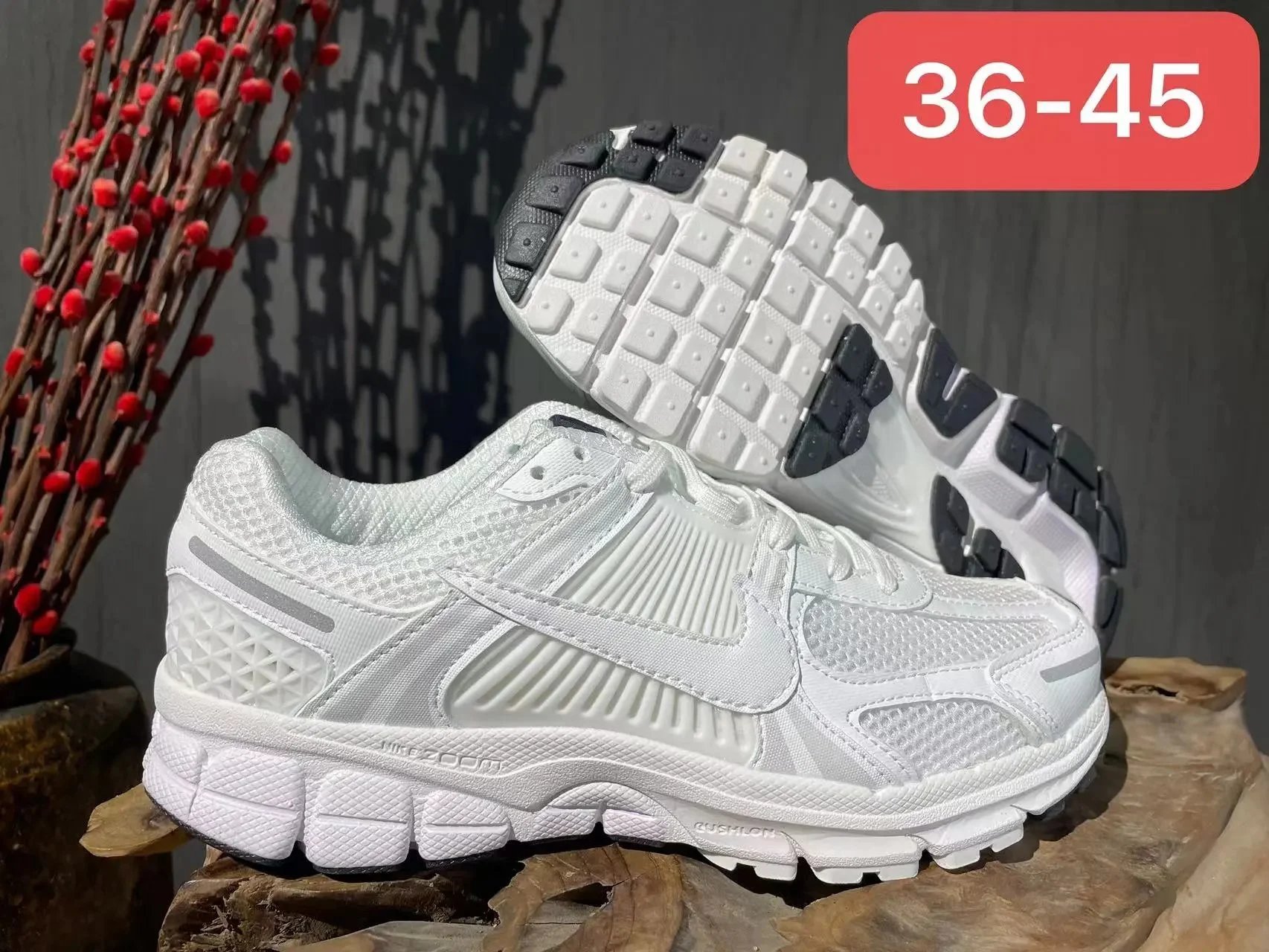 Nike Zoom Vomero 5 Black Cream Running Shoes - 6