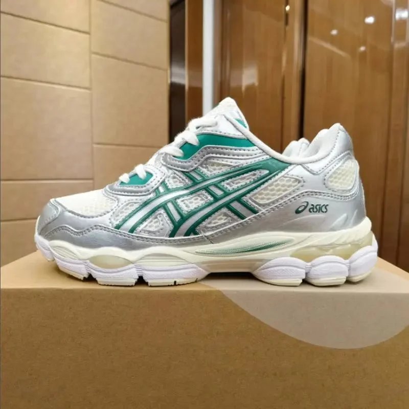 Asics Gel-Kayano 14 Silver Black Yellow Running Shoes - 3