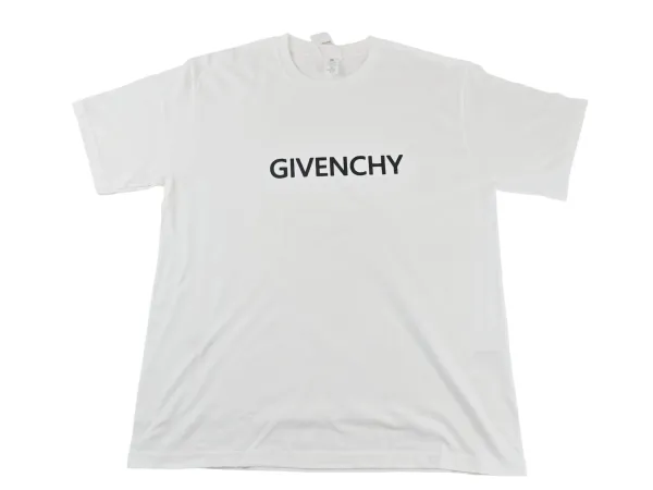 Givenchy Logo Print White T-Shirt - 1