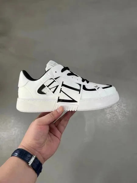 Valentino Garavani VLogo Low-Top White Sneakers - 1