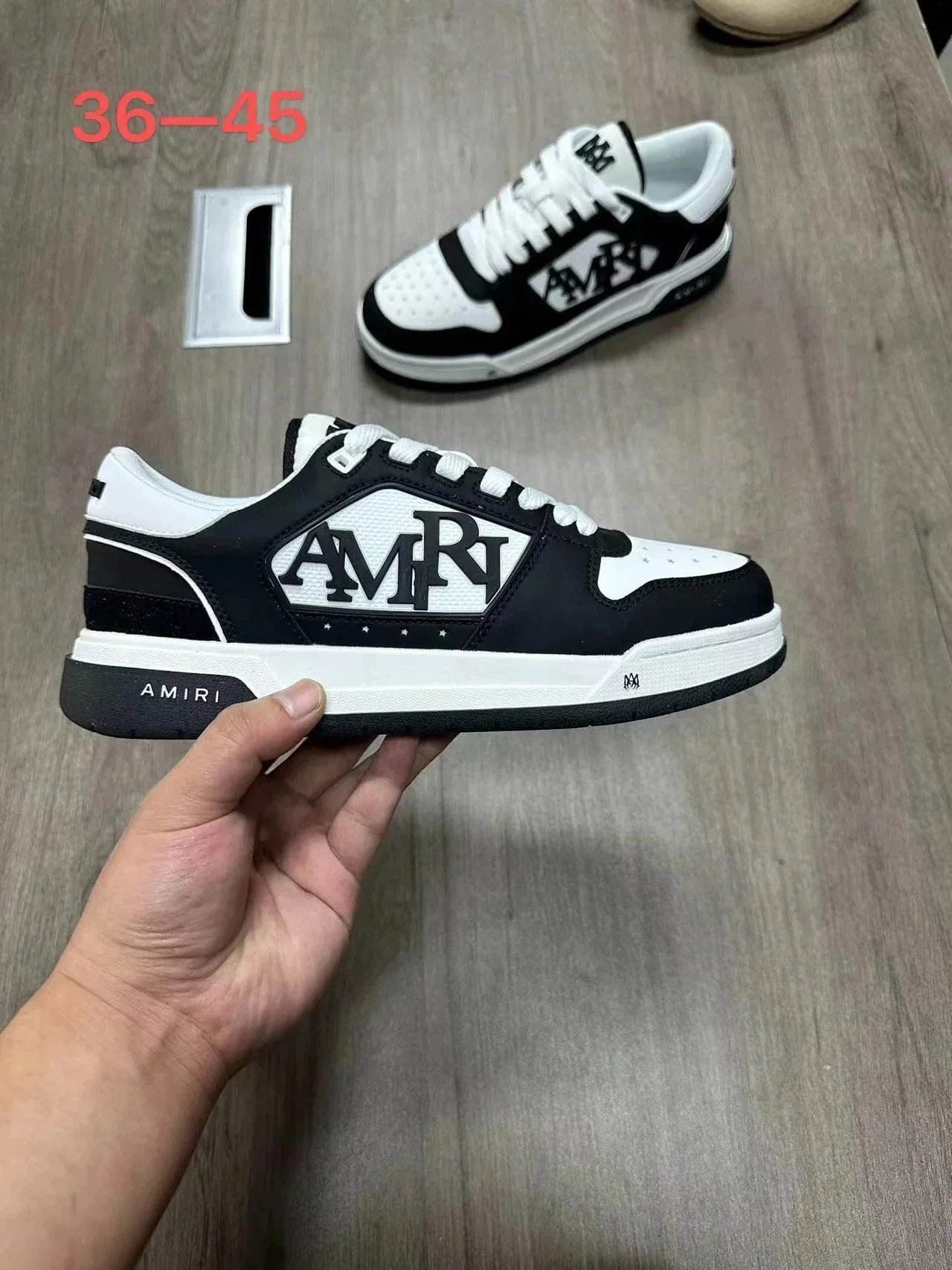 Amiri MC-1 Low White Gray Mesh Sneakers - 9