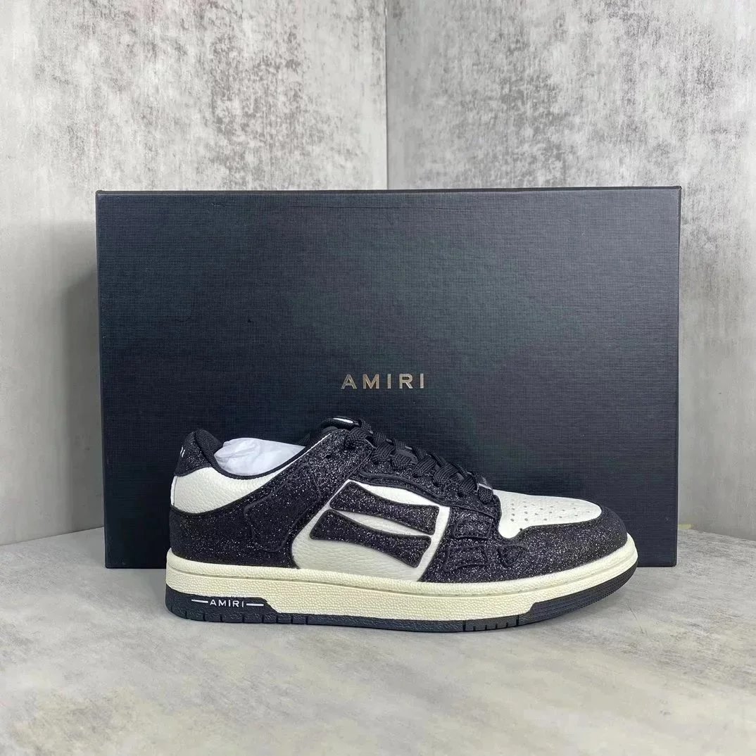 Amiri Skate Low Blue and White Sneakers - 3