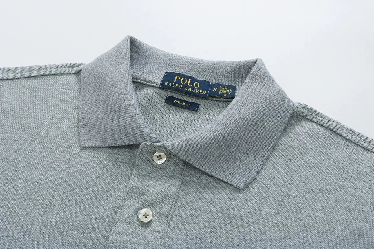 Ralph Lauren Polo Custom Fit Army Green Polo with British Crest and Big Pony Logo - 8