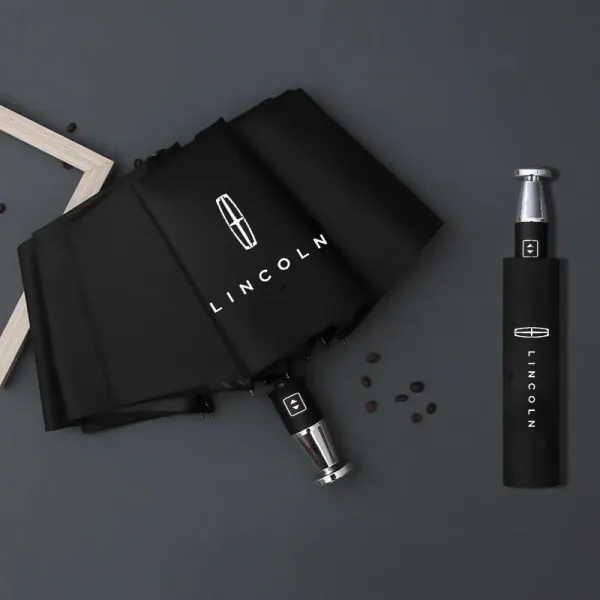 Lincoln Compact Auto-Open Umbrella Black - 1