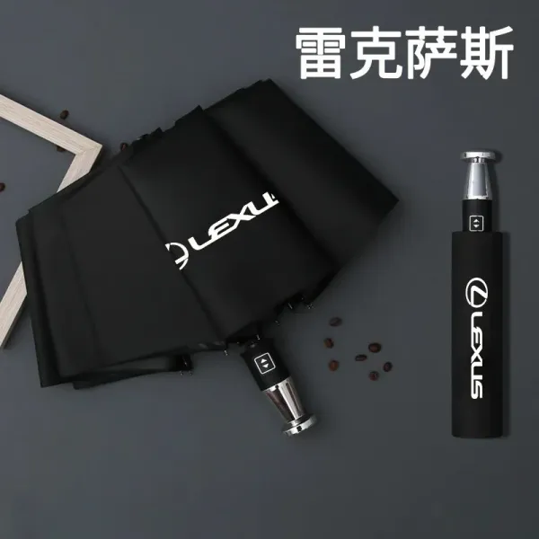 Lexus Branded Auto-Open Umbrella Black - 1