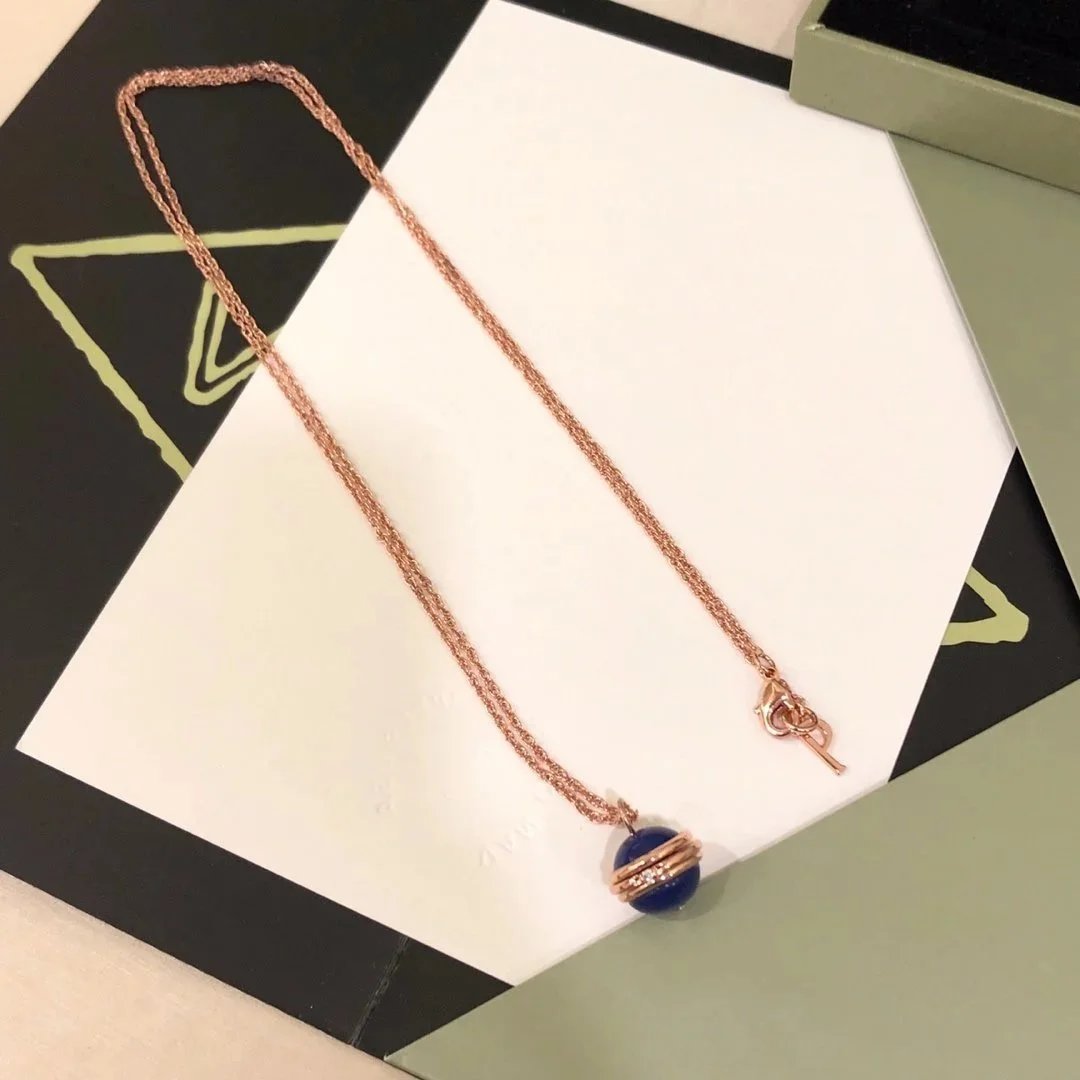 Dior La D de Dior Lapis Lazuli Rose Gold Necklace - 1