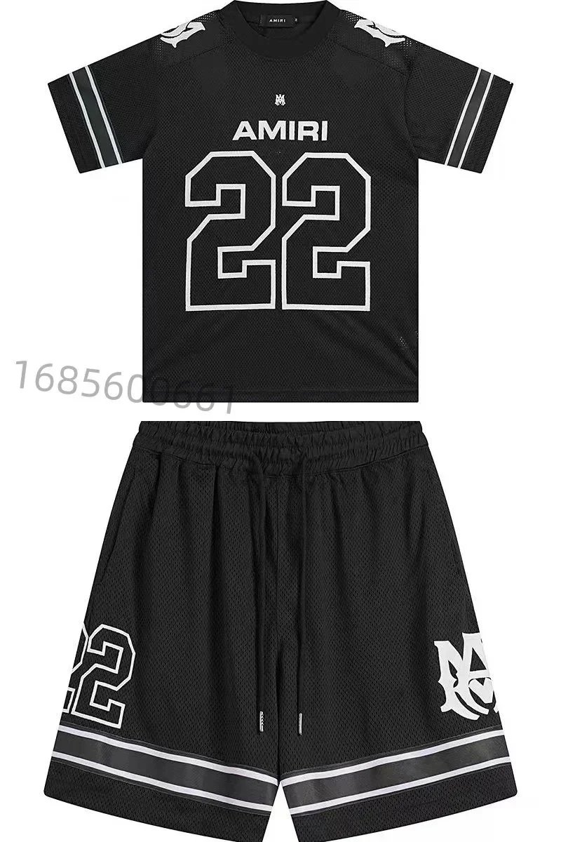 Amiri Logo-Print White T-Shirt and Shorts Set - 5