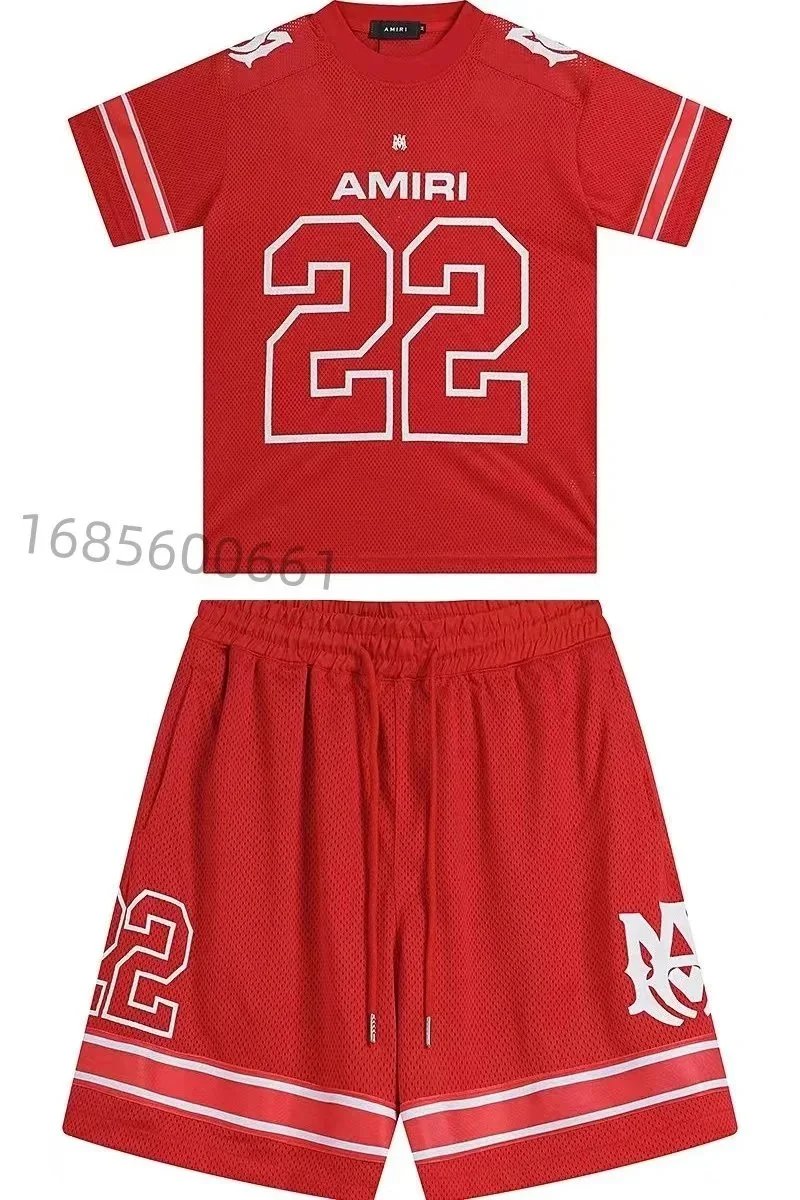 Amiri Logo-Print White T-Shirt and Shorts Set - 4
