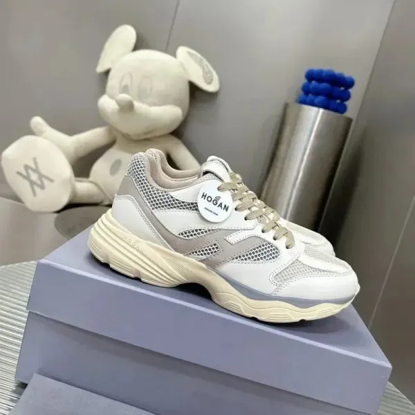 Hogan Interactive Navy and Beige Chunky Sneakers - 5