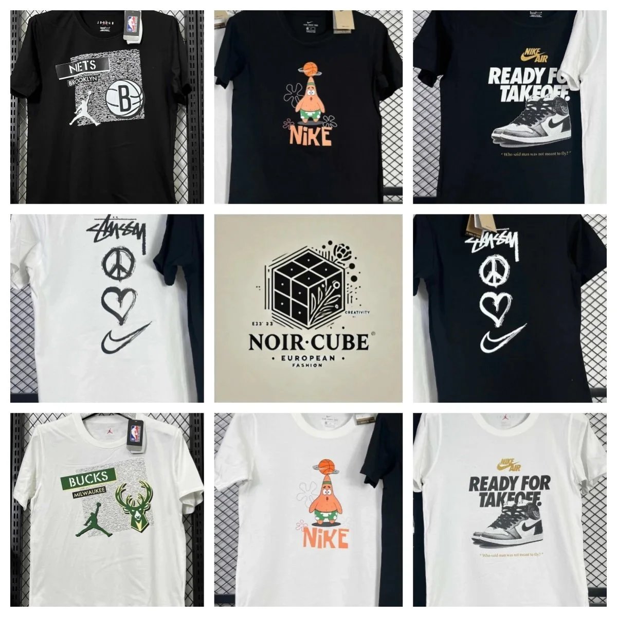 Nike x Stussy x Noir Cube x NBA T-Shirts [40 styles]