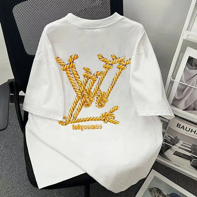Louis Vuitton x Laiyunmao Rope LV Logo Black T-Shirt - 3