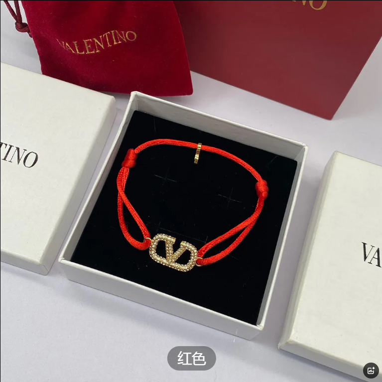 Valentino Garavani VLogo Charm Bracelet Green - 3