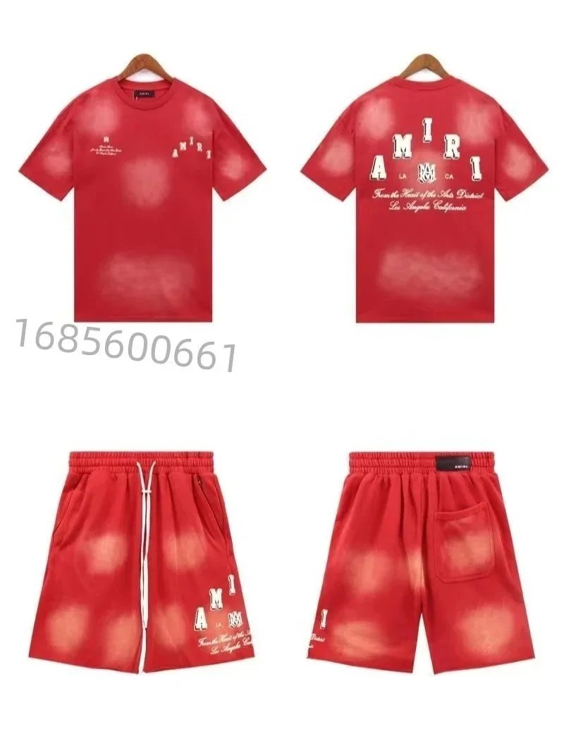Amiri Logo-Print White T-Shirt and Shorts Set - 3
