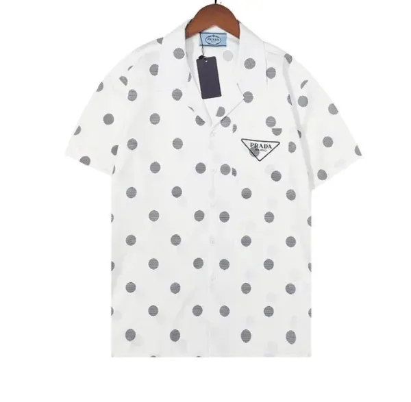 Prada Polka Dot Shirt White - 1