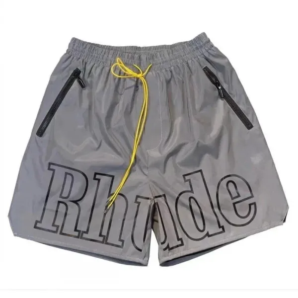 RHLDE Logo Panel Shorts Black Beige - 9