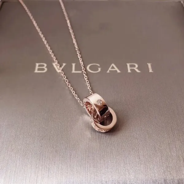 Bvlgari B.zero1 Rose Gold Diamond Necklace - 1