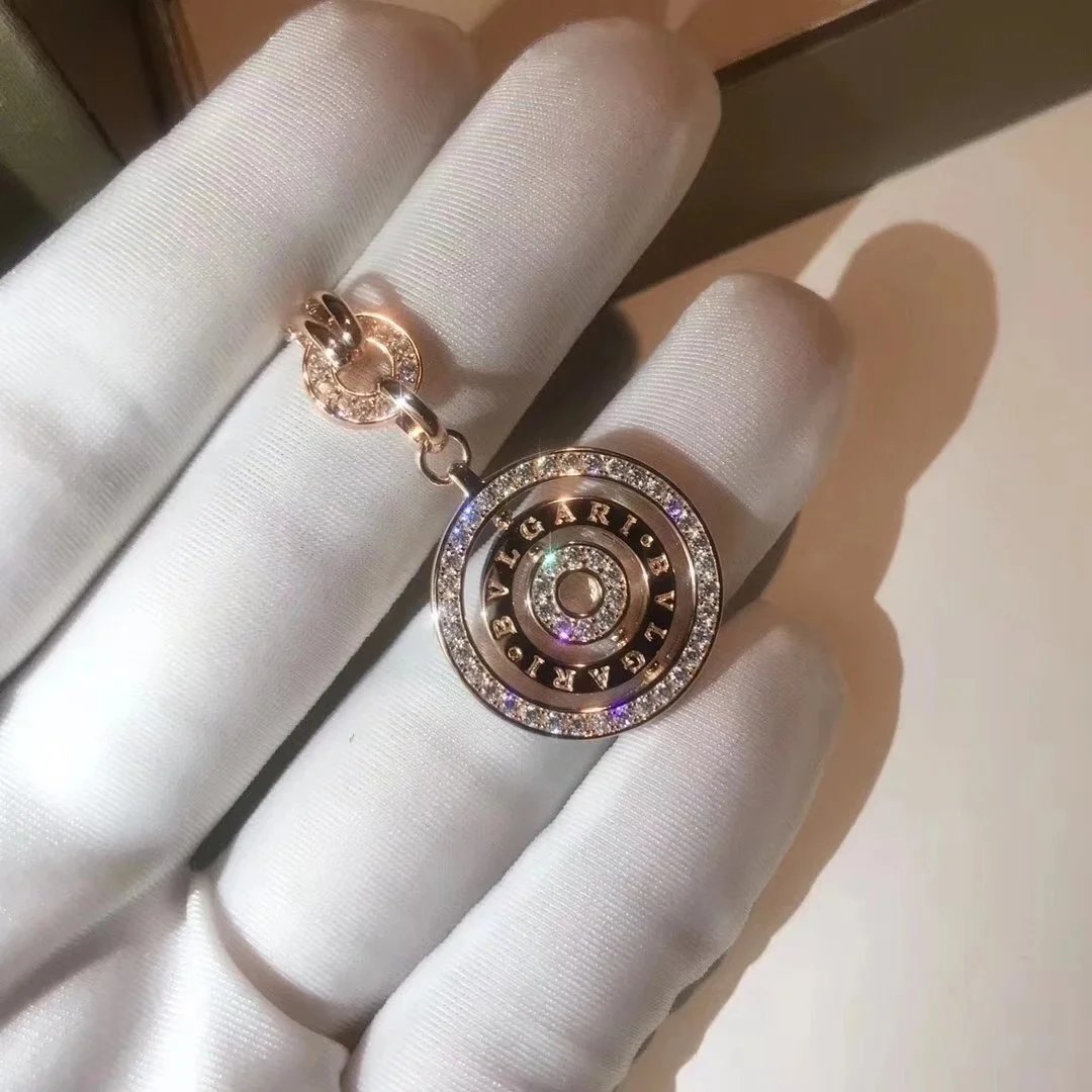 Bvlgari B.zero1 Rock Candy Rose Gold Diamond Pendant Necklace - 1