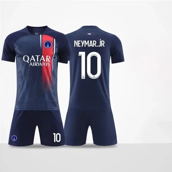 Paris Saint-Germain Neymar Jr #10 Home Jersey Navy Blue - 1
