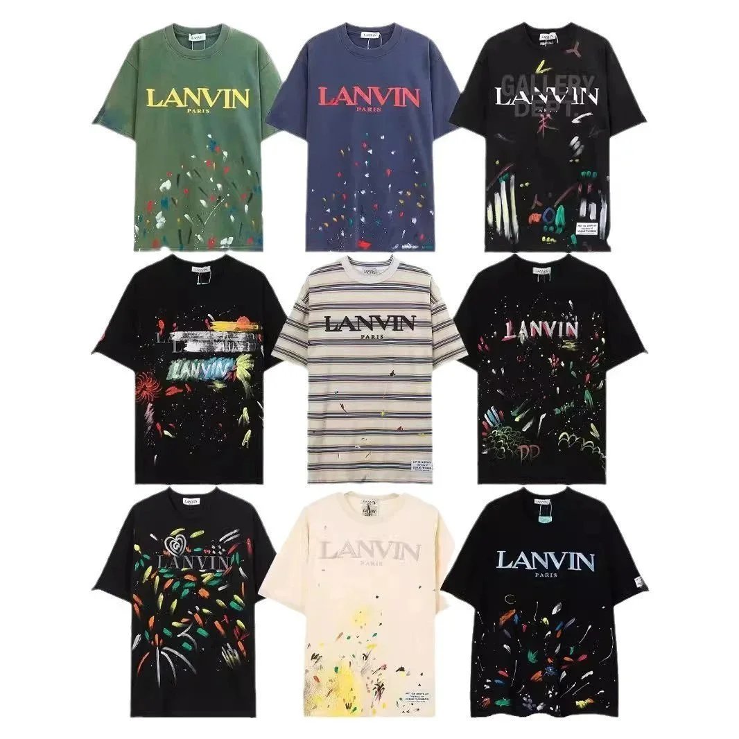 Lanvin Paris Embroidered Graphic T-Shirts product photo 2