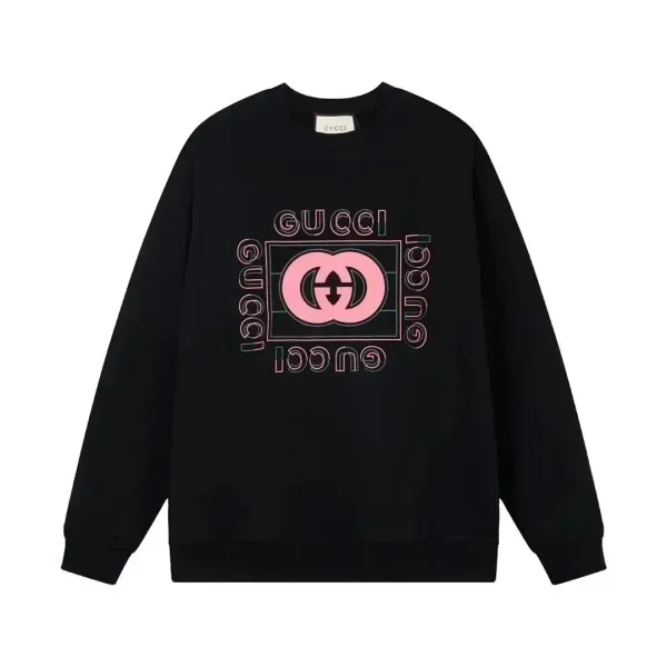Gucci GG Square Print Black Hoodie - 1