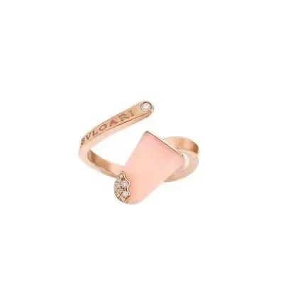 Bvlgari Parentesi Pink Mother-of-Pearl Ring - 1