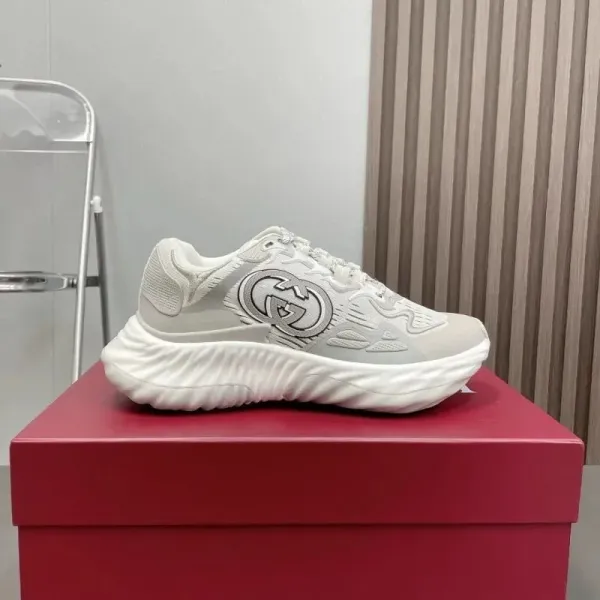 Gucci Rhyton Sneakers White Gray Chunky Sneakers - 1