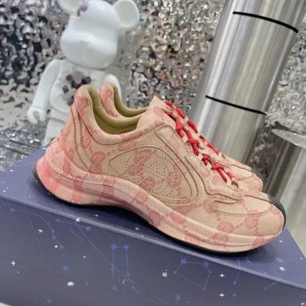 Gucci Rhyton Sneakers White Gray Chunky Sneakers - 11
