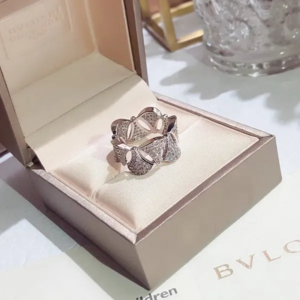 Bvlgari Divas' Dream Pave Diamond Ring Silver - 1