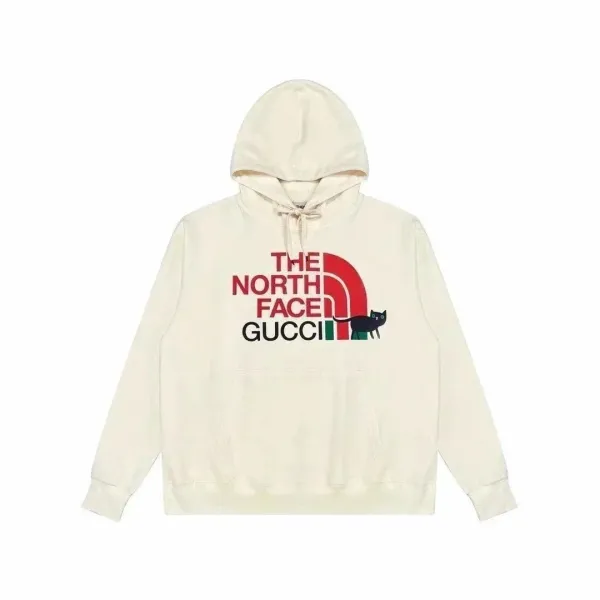 The North Face x Gucci Collaboration Hoodie Beige - 1