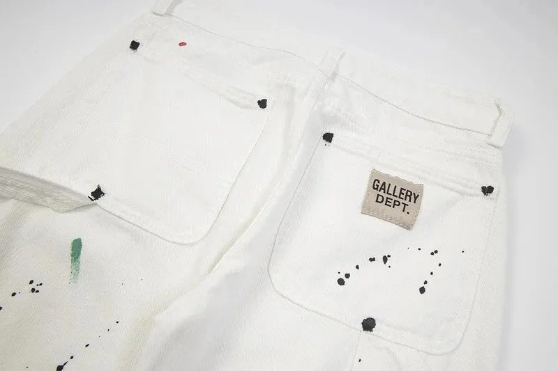 Off-White Paint Splatter Denim Shorts White - 11