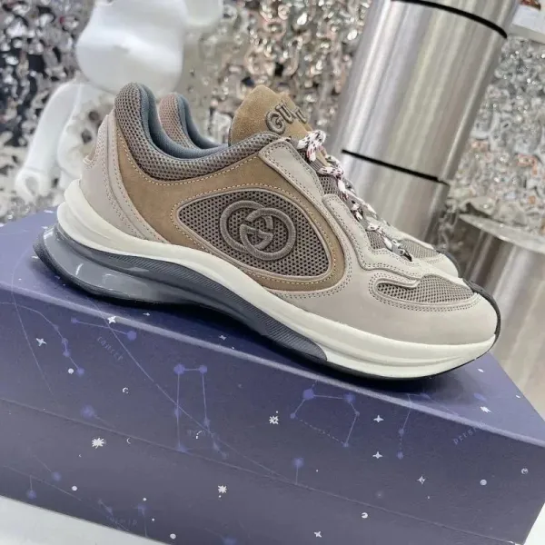 Gucci Rhyton Sneakers White Gray Chunky Sneakers - 6
