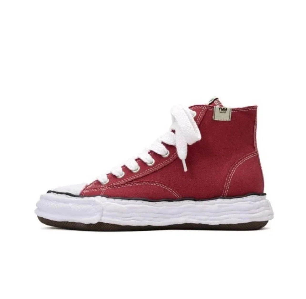 Maison Margiela Tabi Sneaker Black and White Canvas Sneakers - 10