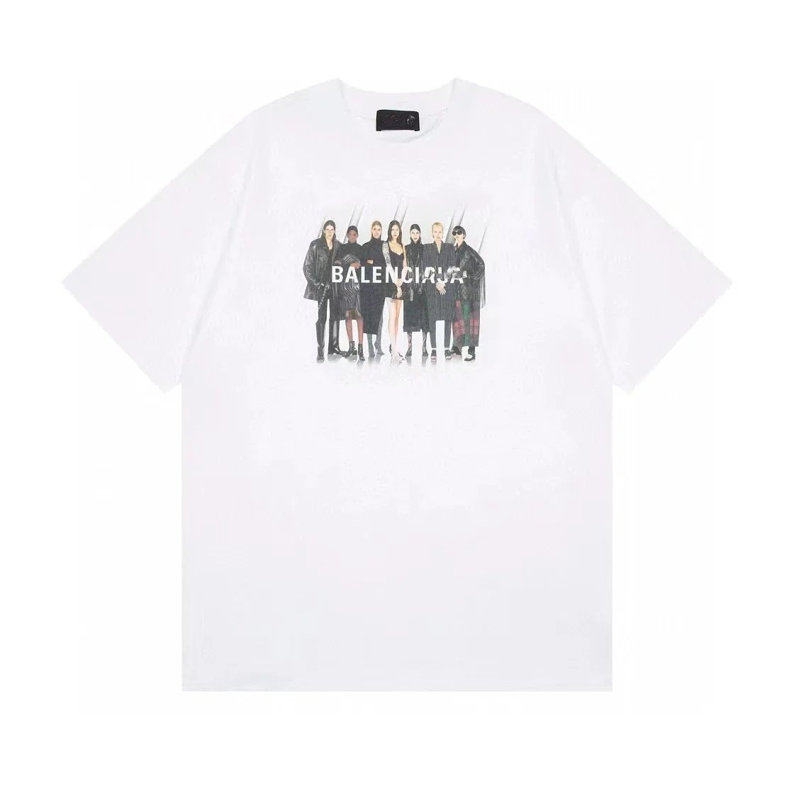 Balenciaga Logo Print Black T-Shirt - 4