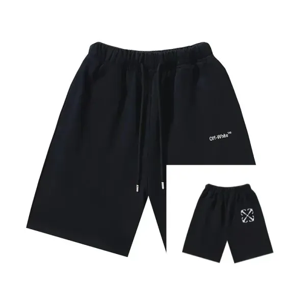 Off-White Industrial Belted Shorts Black/White - 33
