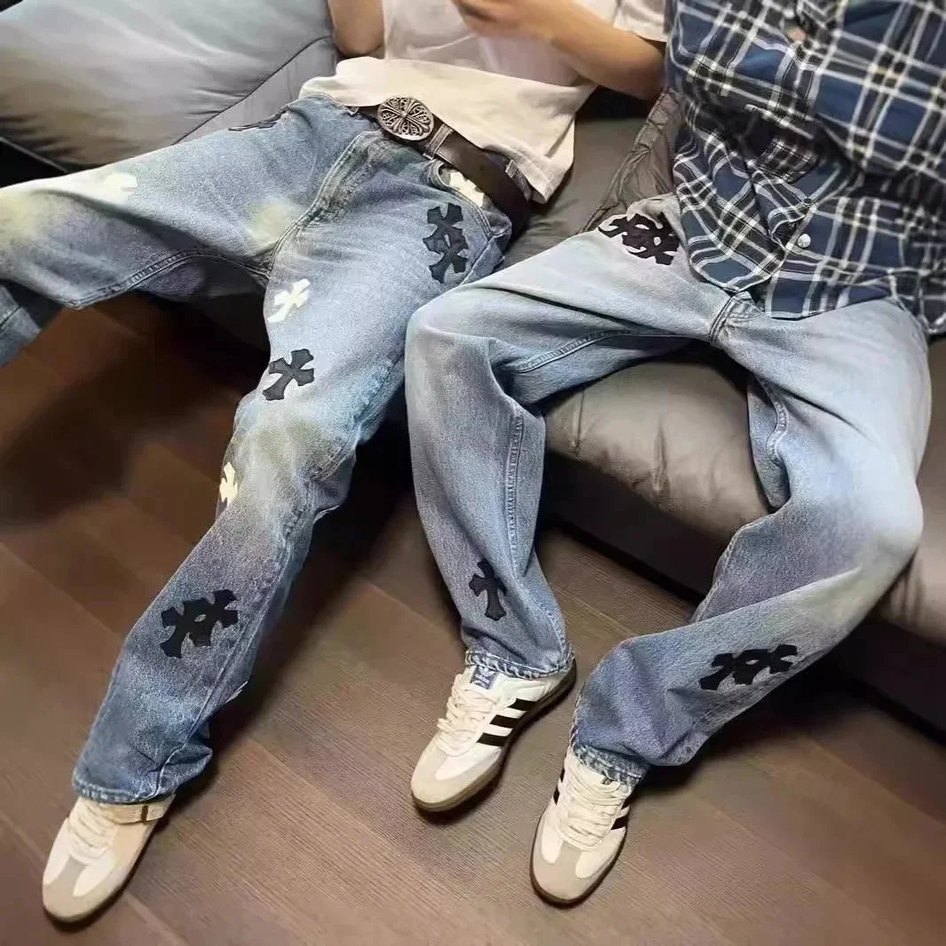 Chrome Hearts Cross Patch Denim Jeans [23 styles]