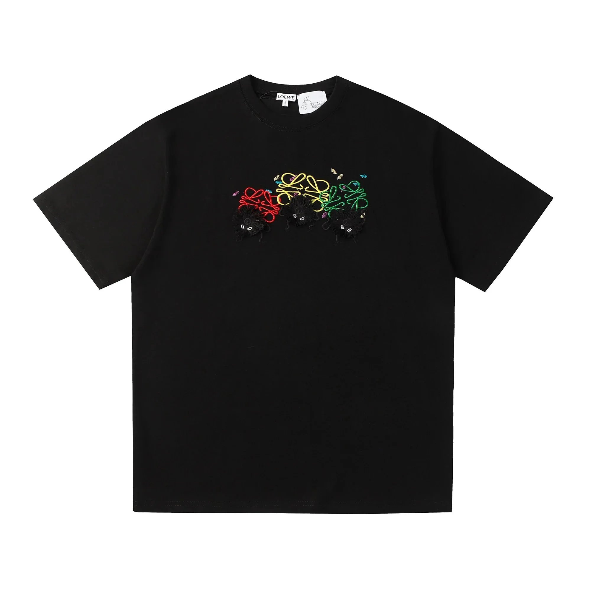 Loewe Four-Color Anagram Polo Black - 5