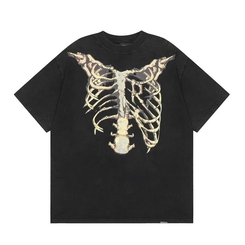 Represent Shark Graphic Washed Black T-Shirt - 6