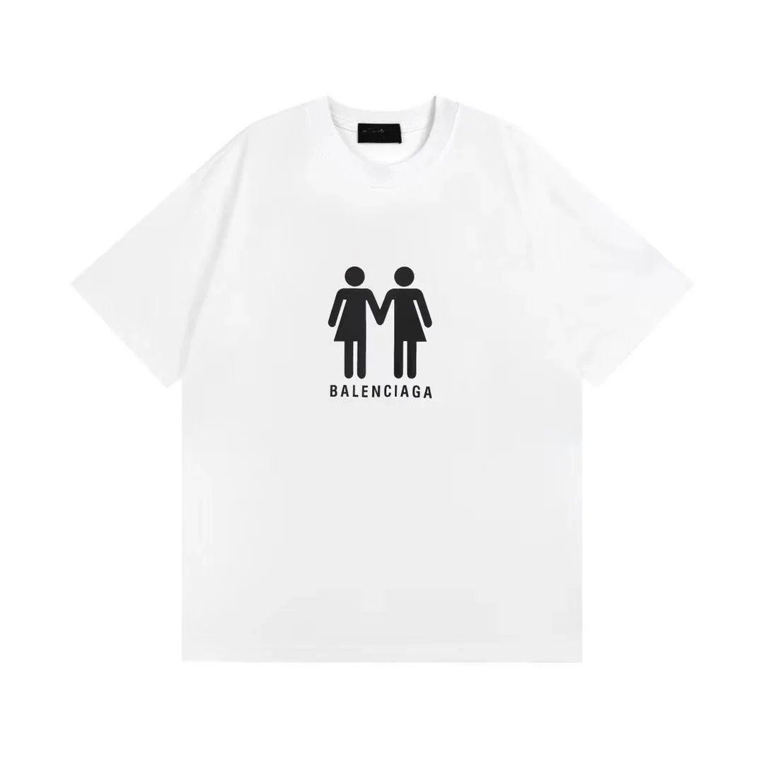 Balenciaga Logo Print Black T-Shirt - 10
