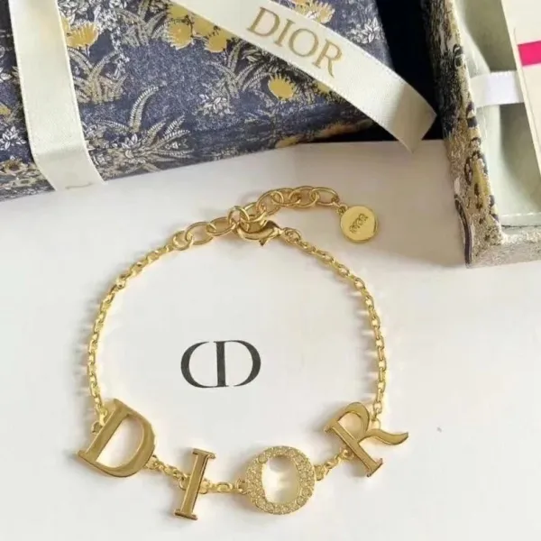 Dior Dior Lettering Gold-Tone Bracelet - 1