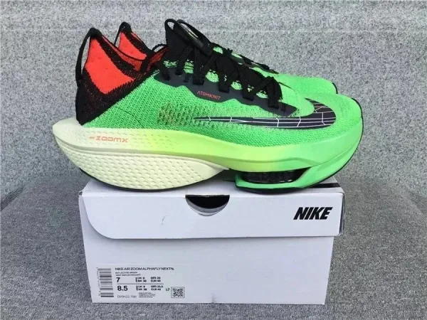 Nike Air Zoom Alphafly Next% Orange Yellow Running Shoes - 7