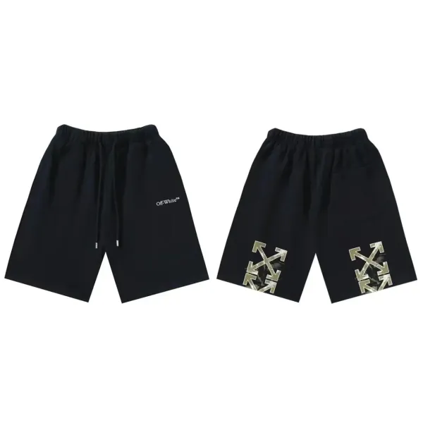 Off-White Industrial Belted Shorts Black/White - 38