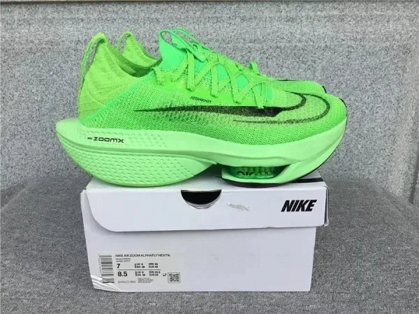 Nike Air Zoom Alphafly Next% Orange Yellow Running Shoes - 3
