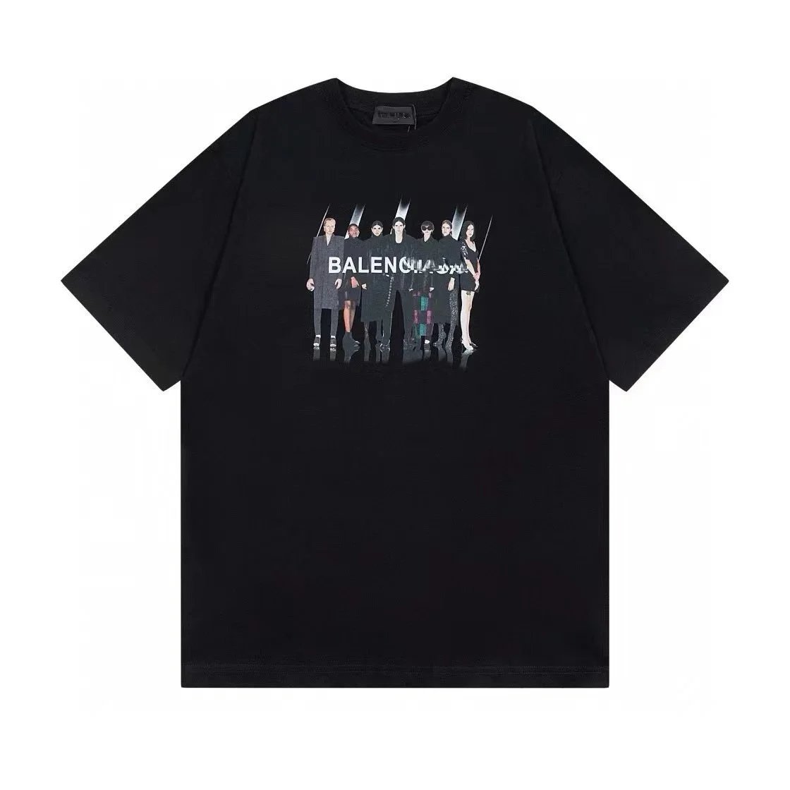 Balenciaga Logo Print Black T-Shirt - 3