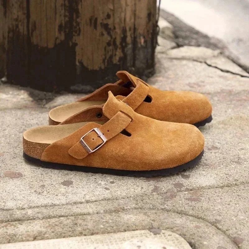 Birkenstock Boston Clog Chestnut Suede Casual Shoes - 5