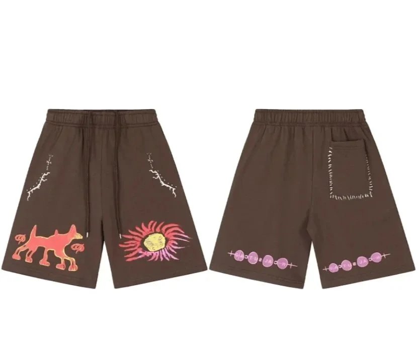 Off-White x Virgil Abloh Artistic Embroidered Shorts Beige Shorts - 3