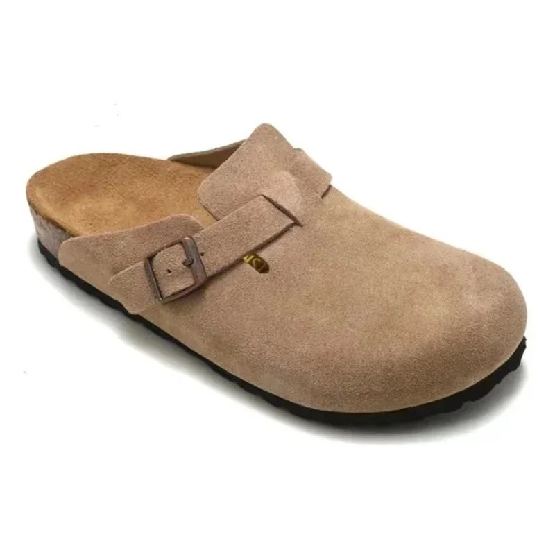 Birkenstock Boston Clog Chestnut Suede Casual Shoes - 8