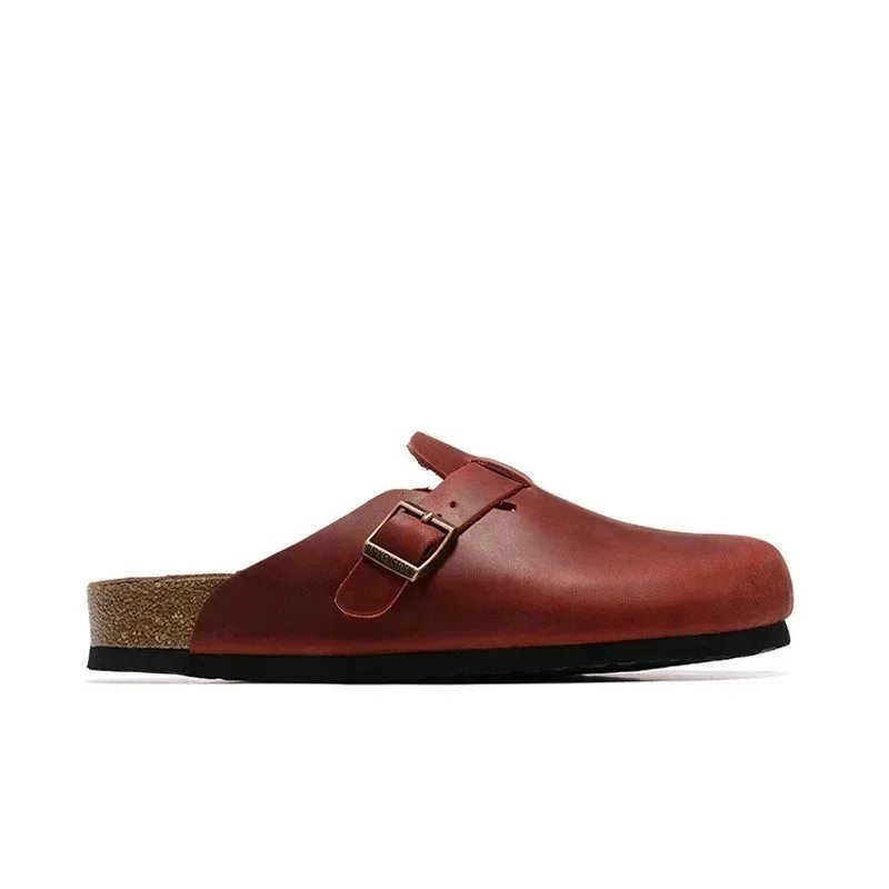 Birkenstock Boston Clog Chestnut Suede Casual Shoes - 9