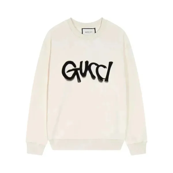 Gucci Graffiti Logo Off-White Sweatshirt - 1